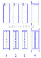 King Engine Bearings Nissan VG20E/VG20DET V6 (Size STD) Main Bearing Set
