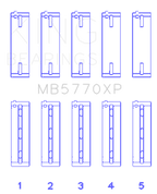 King Engine Bearings Nissan VK45DD/DE 4.5L (Size STD) Performance Main Bearing Set