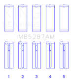 King Engine Bearings Toyota 1ZZ-FE (Size .50) Main Bearing Set