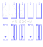 King Engine Bearings Toyota 22R Crankshaft Main Bearing Set