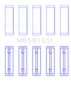 King Engine Bearings Toyota 2AR-FE/ 2AR-FXE (Size 0.25) Main Bearing Set