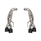 Kooks 2018+ Mustang 5.0L 4V OEM x 3in Axle-Back Exh w/3in Round Race Mufflers 4in Black Quad Tips