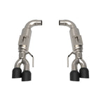 Kooks 2018+ Mustang 5.0L 4V OEM x 3in Axle-Back Exh w/3in Round Race Mufflers 4in Black Quad Tips