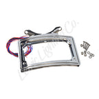 Letric Lighting 09-13 Road King Perfect Plate Light Chrome Curved License Plate Frame