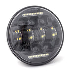 Letric Lighting 5.75in LED Black Diez 10-LED Headlight Dual Horizontal DRL