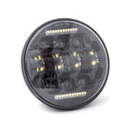 Letric Lighting 5.75in LED Black Diez 10-LED Headlight Dual Horizontal DRL