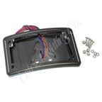 Letric Lighting 99-03 Sportster Perfect Plate Light Black Curved License Plate Frame
