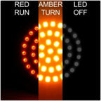 Letric Lighting Deluxe Bullet Style Switchbacks Red