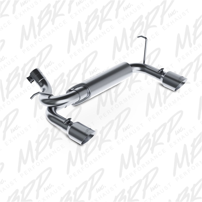 MBRP 07-14 Jeep Wrangler/Rubicon 3.6L/3.8L V6 Axle-Back Dual Rear Exit Aluminum Performance Exhaust