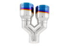 MBRP Burnt End Tip 2.5 ID, Dual 3.5 OD Out, 9.5 length, Single wall 304 Stainless Steel