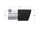 MBRP Universal Carbon Fiber Tip 4in OD/3in Inlet/7.7in L