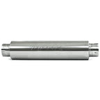 MBRP Universal Quiet Tone Muffler 4in Inlet/Outlet 24in Body 6in Dia 30in Overall T304