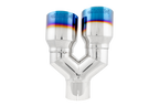 MBRP Universal T304 SS Dual Burnt End Tip 3.5in OD/2.5in Inlet