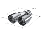 MBRP Universal T304 SS Dual Tip 3.5in OD/2.5in Inlet