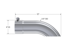 MBRP Universal Tip 3.5in O.D. Turn Down 3.5in inlet 12 length