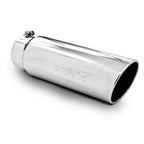 MBRP Universal Tip 6in OD Angled Rolled End 5in Inlet 18in Length T304 Exhaust