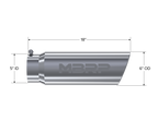 MBRP Universal Tip 6in OD Angled Rolled End 5in Inlet 18in Length T304 Exhaust