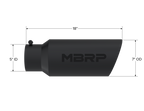 MBRP Universal Tip 7in O.D. Rolled End 5in inlet 18in length Black