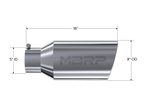 MBRP Universal Tip 8in OD Rolled End 5in Inlet 18in Length T304