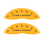 MGP 4 Caliper Covers Engraved F & R Block/Challenger Yellow Finish Black Char 2006 Dodge Charger