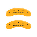 MGP 4 Caliper Covers Engraved F & R Broken D/Dodge Yellow Finish Black Char 2006 Dodge Durango