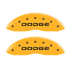 MGP 4 Caliper Covers Engraved F & R Broken D/Dodge Yellow Finish Black Char 2007 Dodge Durango