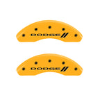 MGP 4 Caliper Covers Engraved F & R w/ Stripes/Dodge Yellow Finish Black Char 2001 Dodge Stratus