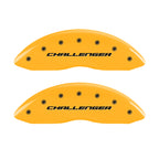 MGP 4 Caliper Covers Engraved Fr Challenger Rr Vintage RT Yellow Finish Black Char 06 Dodge Charger