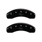 MGP 4 Caliper Covers Engraved Front Charger Rear RT Black Finish Silver Char 2016 Dodge Challenger