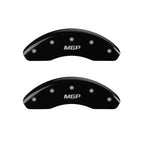 MGP 4 Caliper Covers Engraved Front & Rear Explorer Black finish silver ch