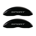 MGP 4 Caliper Covers Engraved Front & Rear No Bolts/Sport 2015 Black finish silver ch