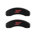 MGP 4 Caliper Covers Engraved Front & Rear No bolts/ST Red finish silver ch
