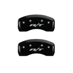 MGP 4 Caliper Covers Engraved Front & Rear RT Black finish silver ch