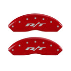MGP 4 Caliper Covers Engraved Front & Rear RT Red finish silver ch