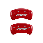 MGP 4 Caliper Covers Engraved Front & Rear SPORT Yellow finish black ch