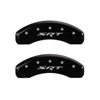 MGP 4 Caliper Covers Engraved Front & Rear SRT Black finish silver ch