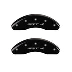MGP 4 Caliper Covers Engraved Front & Rear SRT4 Black finish silver ch