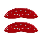 MGP 4 Caliper Covers Engraved Front & Rear SRT4 Red finish silver ch