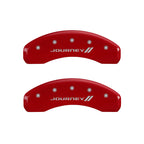 MGP 4 Caliper Covers Engraved Front & Rear With stripes/Journey Yellow finish black ch