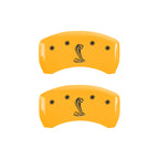 MGP Rear set 2 Caliper Covers Engraved Rear MGP Yellow finish black ch