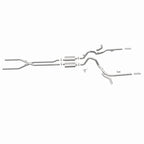MagnaFlow 65-68 Chevy Impala All V8 Multiple Exit Options Crossmember-Back Perf Exhaust