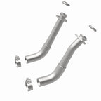 MagnaFlow 66-72 Chevy C10 Pickup V8 2-Piece Front Exhaust Pipe Kit (2in Tubing/Clamps/Inlet Flanges)