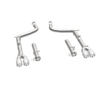 MagnaFlow Axle-Back, SS, 2.5in, Quad Split Rear 3.5in Tip 2015 Dodge Challenger R/T 5.7L