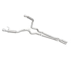 MagnaFlow Cat Back, SS, 2.5in, Competition, Dual Split Polished 4.5in Tips 2015 Ford Mustang V6 3.7L