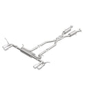 MagnaFlow Cat Back, SS, 2.5in, Quad Split Polish 4in tip 14-15 Jeep Grand Cherokee 3.6L/5.7L V6/V8