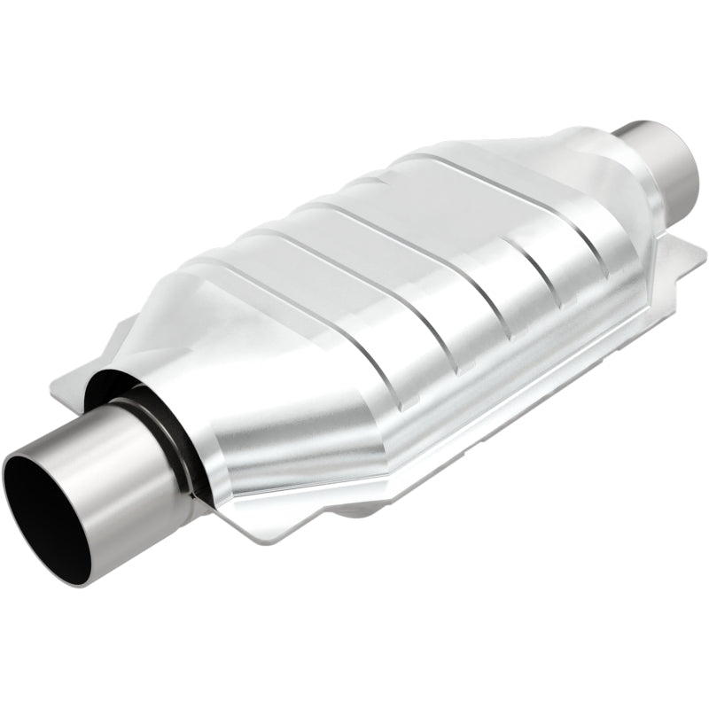 MagnaFlow Univ Cat Conv 2.5in Inlet/Outlet Center/Center Oval 12in Body L x 7in W x 16in Overall L