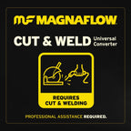 MagnaFlow Universal Catalytic Converter 2.25 OEM Angled O2