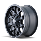 Mayhem 8015 Warrior 17x7.5 / 5x110 BP / 30mm Offset / 72.62mm Hub Matte Black Wheel