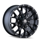 Mayhem 8015 Warrior 20x10 / 8x180 BP / -25mm Offset / 124.1mm Hub Matte Black Wheel