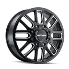 Mayhem 8107D Cogent Dually 20x8.25 / 8x200 BP / 115mm Offset / 142mm Hub Black w/Milled Spokes Wheel